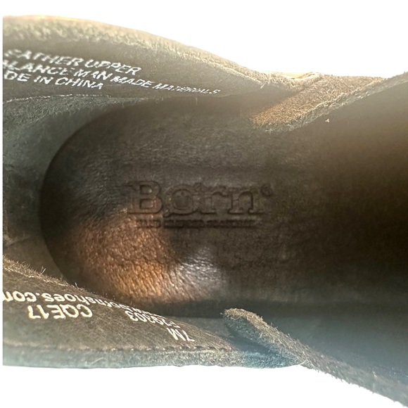 BORN KARAVA BLACK LEATHER DISTRESSED BOOTS WOMEN'S SIZE: 7 NEW - Picture 9 of 13